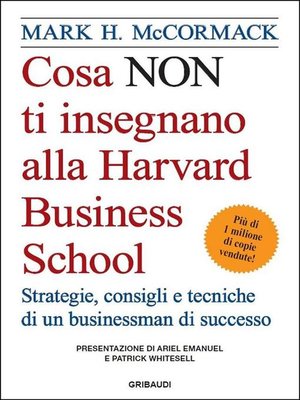 cover image of Cosa_NON_ti_insegnano_alla_Harvard_Business_School